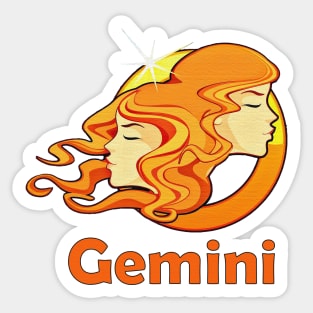 Gemini zodiac sign Sticker